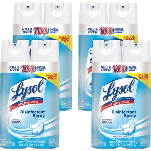 Lysol Disinfectant Spray, Crisp Linen - 12 oz for sale online