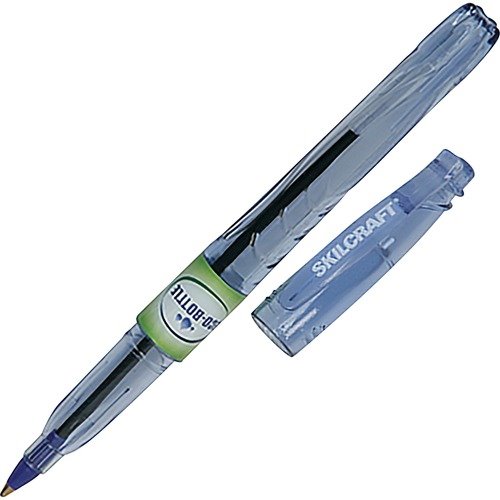 Skilcraft Ballpoint Pen, Stick, Recycled, Fine Point, 12/Dz, Black Ink ...