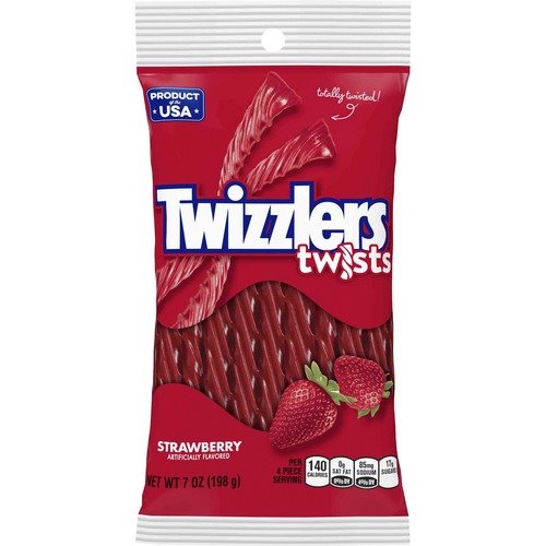 Twizzlers The Hershey Company Candy, Strawberry, Twizzlers, 7 Oz, 12/Ct ...