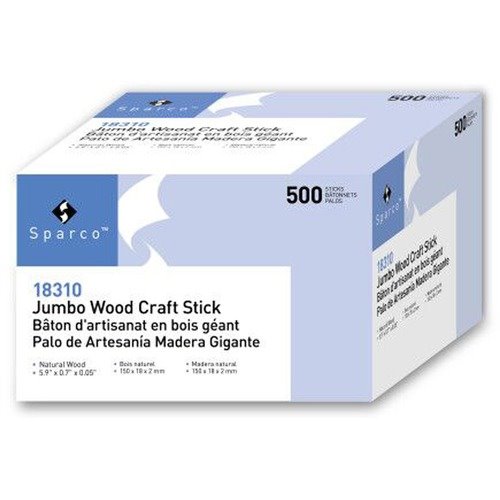 500 Natural Wood Craft Sticks