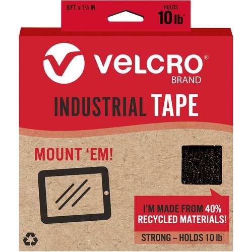 VELCRO Velcro Usa Inc VELCRO Eco Collection Adhesive Backed Tape 8 Ft Length X 1 88 Width