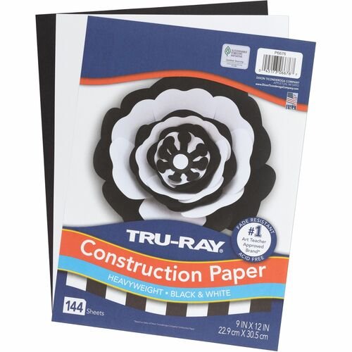 Tru-Ray Construction Paper 9x12 Black