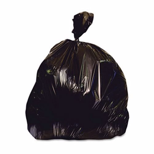 100/CS 2 Mil 33 Gallon Black Repro Trash Bags 