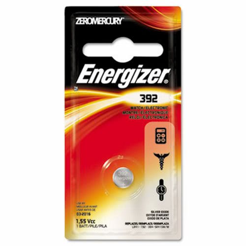 Energizer Watch/Electronic Battery, SilvOx, 392, 1.5V, MercFree (EVE392BPZ)