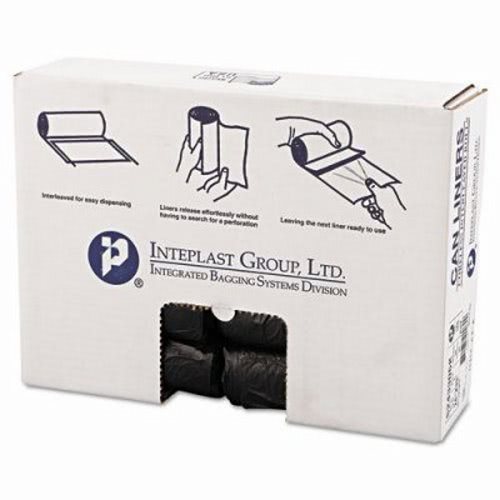 Inteplast® | IBSS243306K | High-Density Commercial Can Liners, Black