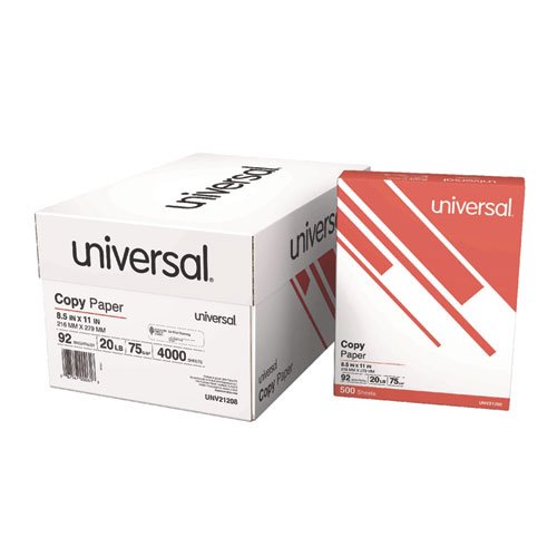 Universal Copy Paper Convenience Carton, 92 Bright, 20 Lb Bond Weight ...