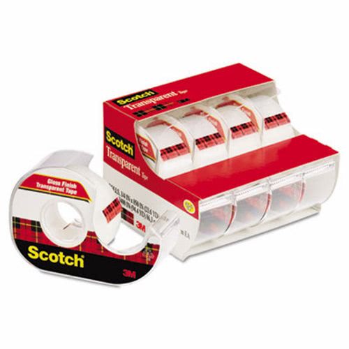 Scotch® Transparent Tape & Handheld Dispenser, 3/4 x 850, Clear MMM4184