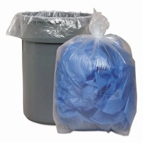 Clear Lawn and Leaf Basics 60 Gallon Trash Can Liner 1.1 mil 150-Count 