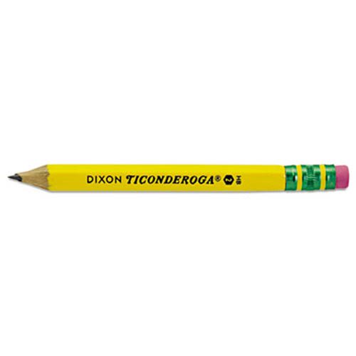 Ticonderoga Woodcase Golf Pencil, HB #2, Yellow Barrel, 72 Per Box  (DIX13472)