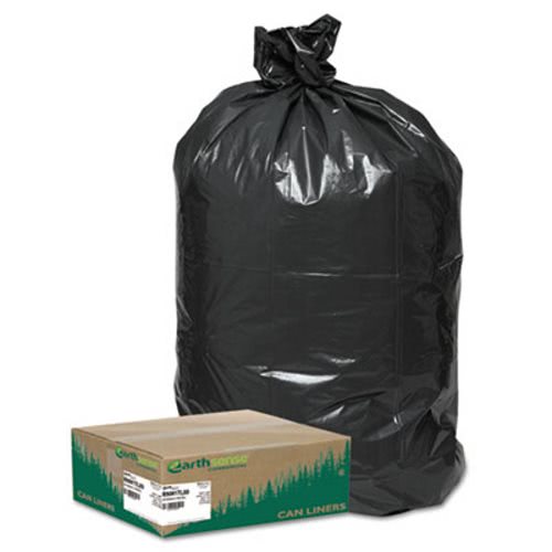 Case of 100 White 40-45 Gallon MediChoice Can Liner 1314H8046EWO Linear.75 Mil 40x46 Inch 