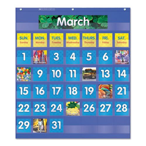 Carson Dellosa Deluxe Calendar Pocket Chart