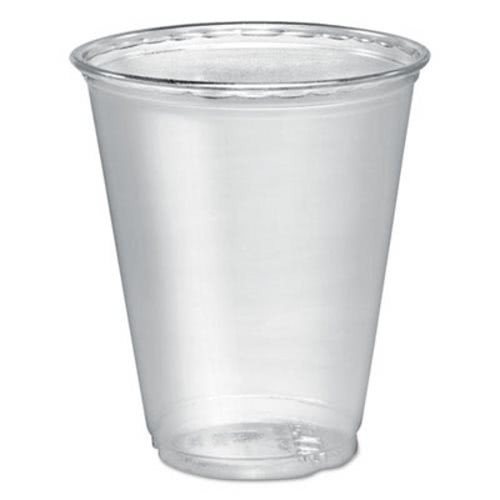SOLO Cup Company Plastic Party Cold Cups, 16 oz, Clear, 100 pack