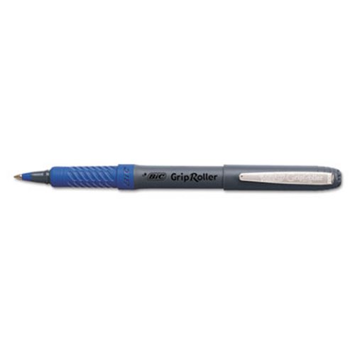 Bic Grip Roller Ball Stick Pen, Micro Fine, Dozen BICGREM11BE