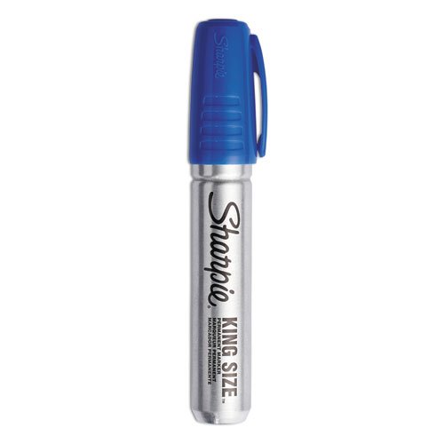 Sharpie King Size Permanent Markers Large Chisel Tip, 12 Count