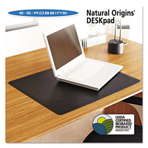 Es Robbins Natural Origins Desk Pad 36 X 20 Matte Black Esr120758