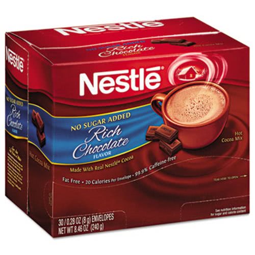 Nestle No Sugar Added Hot Cocoa Mix Envelopes Nes61411