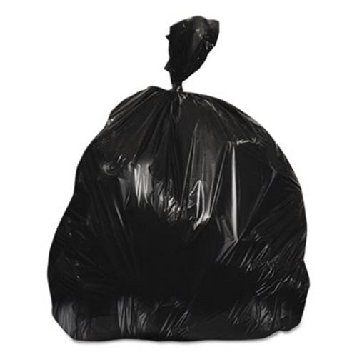 30 Gallon Black Trash Bags, 30x37, 13 mic, 500 Bags (HERZ6037MKR02)