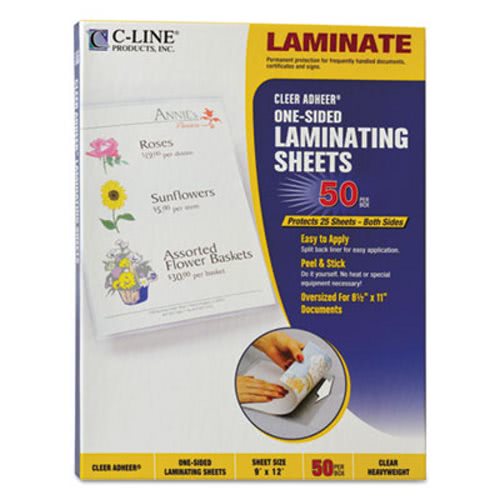 C-Line Products Inc CLI65001 C Line Cleer Adheer 50box Laminating Sheets for sale online 