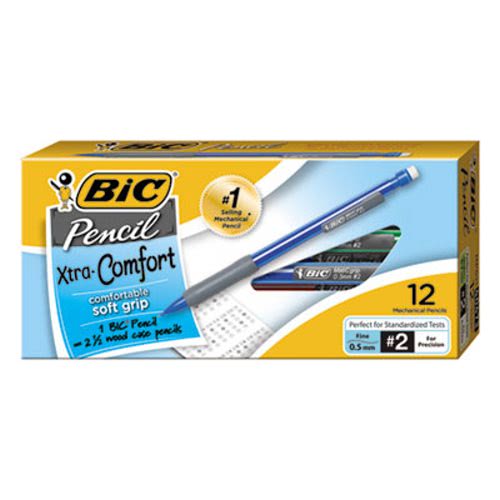 BIC #2 0.7 mm Scantron Certified Mechanical Pencils With Eraser Lead Refills NEW 