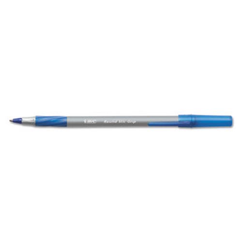 Black & Blue 36 Count New BIC Round Stic Grip Xtra Comfort Ballpoint Pen 