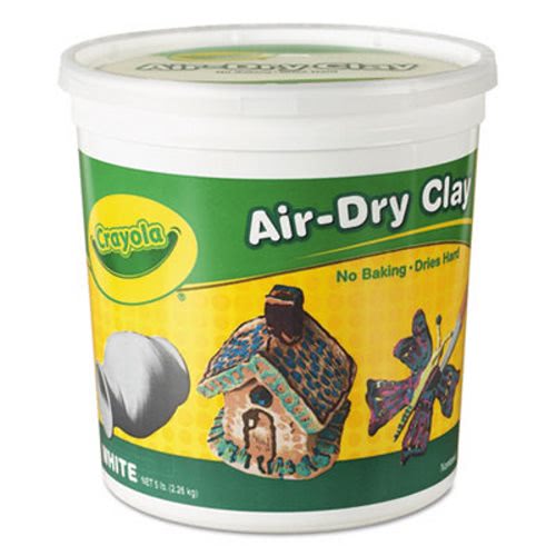 Crayola Nontoxic Air-Drying Clay - White - 25 lb Box (CYO575001) 