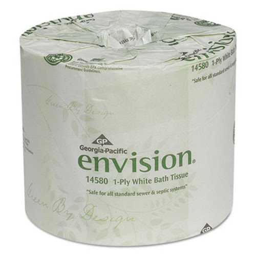 GPC 145-80/01 80 Rolls Details about   Envision Standard 1-Ply Toilet Paper Rolls 