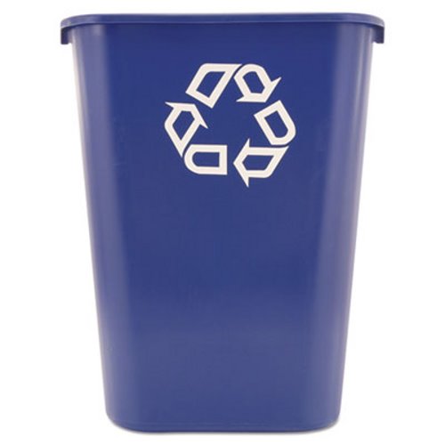 RCP 2957 BEI Beige Rubbermaid Deskside 10-1/4 Gallon Plastic Trash Can