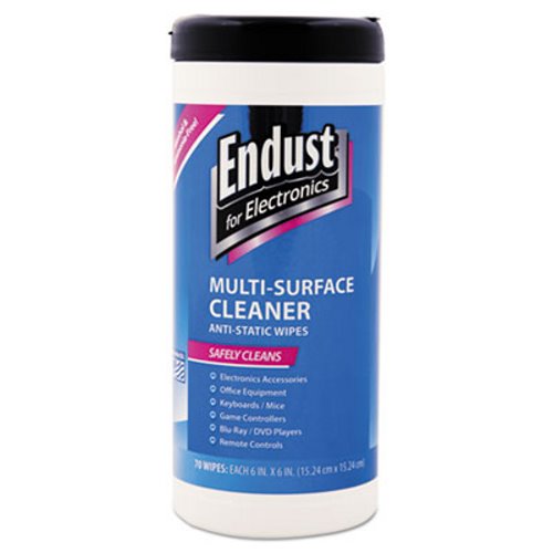 Endust® Antistatic Multi-Surface Wipes for Electronics, 70 Wipes (END259000)