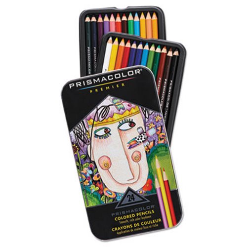 Prismacolor 3365 Premier Colored Pencil White Lead/Barrel Dozen