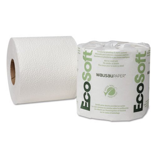 EcoSoft 54000 Standard 2Ply Toilet Paper, 96 Rolls WAU54000