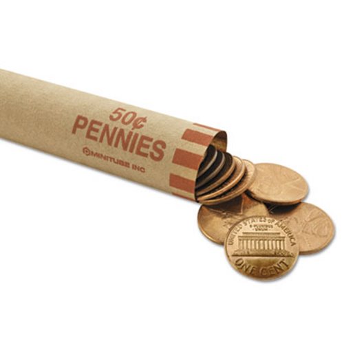 MMF Industries Nested Preformed Penny Wrappers, 1000 Wrappers (MMF2160640A07)