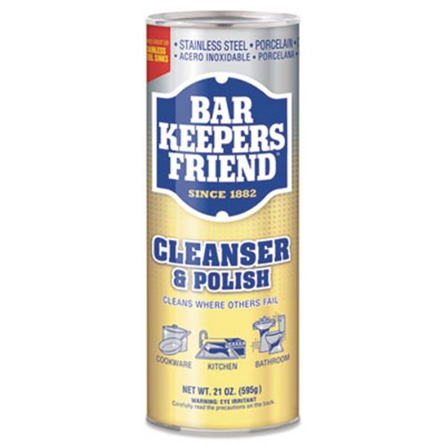 Bar Keepers Friend Powdered Cleanser & Polish, 21-oz, 12 Cans (BKF11514CT)