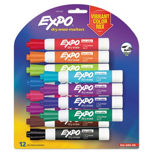 LOW ODOR EXPO Dry Erase CLEAN CARE KIT 80653 Chisel Tip White Board Marker expo2 