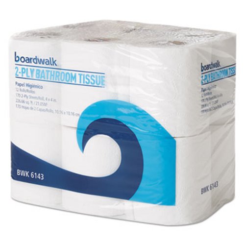 Boardwalk Standard 2Ply Toilet Paper, 96 Rolls BWK6143CT