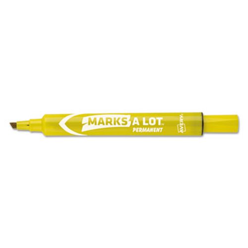 yellow permanent marker