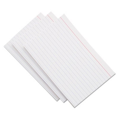 Universal® 47215 Ruled Index Cards, 3 x 5, White, 500/Pack