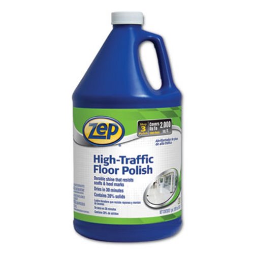 Zep Commercial High Traffic Floor Polish 1 Gal 4 Carton Zpezuhtff128ct