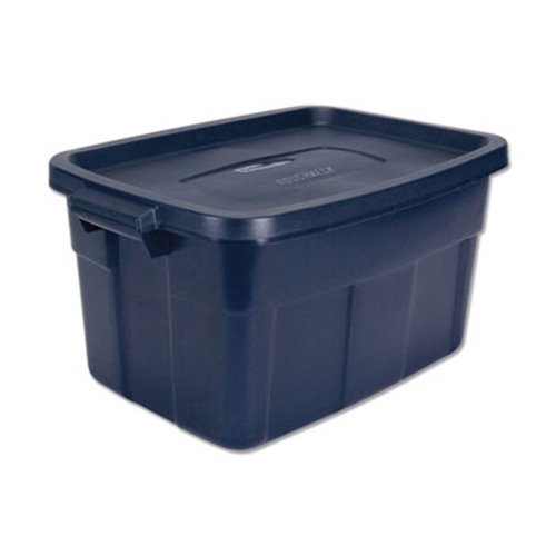 Rubbermaid RMRT140008 14 Gal Storage Tote Box with Handle Polyet - 23.9 x 15.9 x 12.2 in.