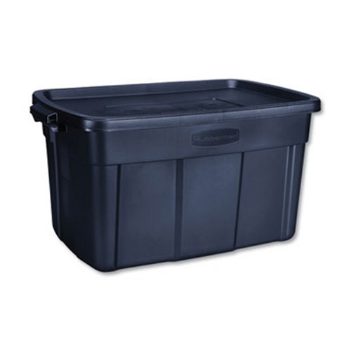 Rubbermaid Storage Box 20 2/5w x 32 3/10d x 16 7/10h Dark Indigo Metallic 