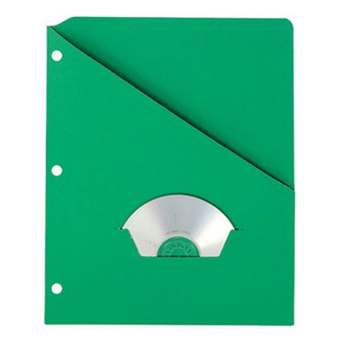 Pendaflex Slash Pocket Project Folders, Green, Letter, 25 Folders (PFX32925)