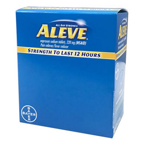 Aleve Pain Reliever Tablets, 50 Packs/Box PFYBXAL50