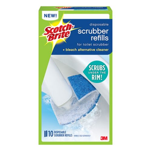 Scotch Brite Scrubber Refills, Disposable, for Toilet Scrubber - 10 refills