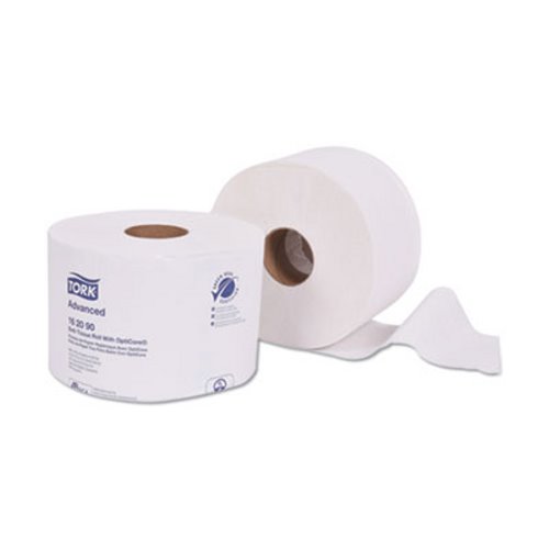 Tork Advanced Bath Tissue Roll with OptiCore, 2-Ply, White, 865 Sheets ...
