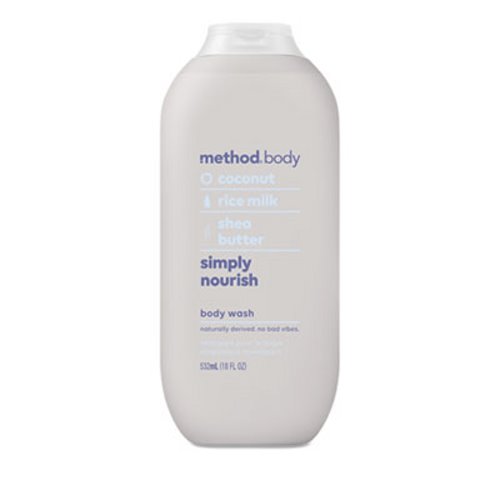 Method Body Wash, 18 oz, Rose Water/Sea Salt, 6 Bottles MTH01857