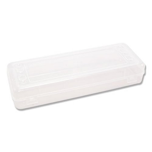 Advantus Super Stacker Crayon Storage Box 4 45 x 3 15 x 1 35 Clear - Office  Depot