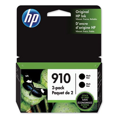 Hp HP 910, (3JB40AN) Black Original Ink Cartridge 2-Pack HEW3JB40AN