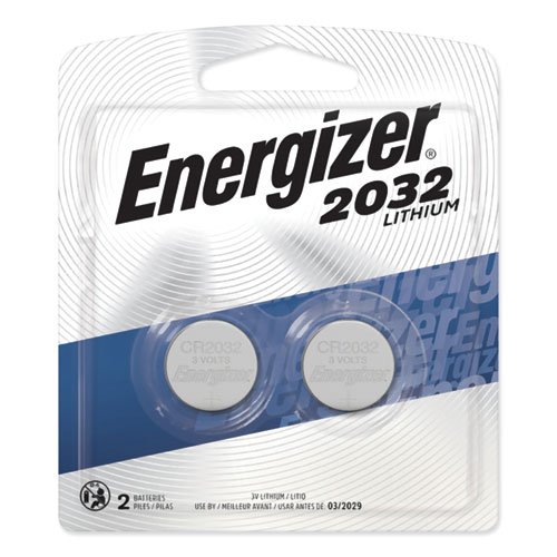 Energizer® Watch/Electronic/Specialty Battery, 2032, 3V, 2/Pack (EVE2032BP2)