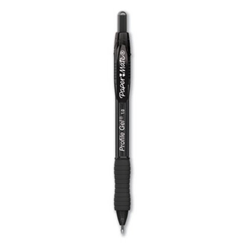 Paper Mate Profile Retractable Gel Pen, Bold 1 mm, Black Ink