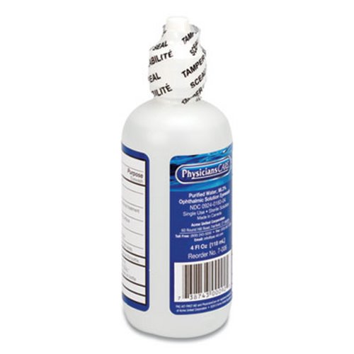 Physicianscare First Aid Refill Components Disposable Eye Wash, 4-oz 