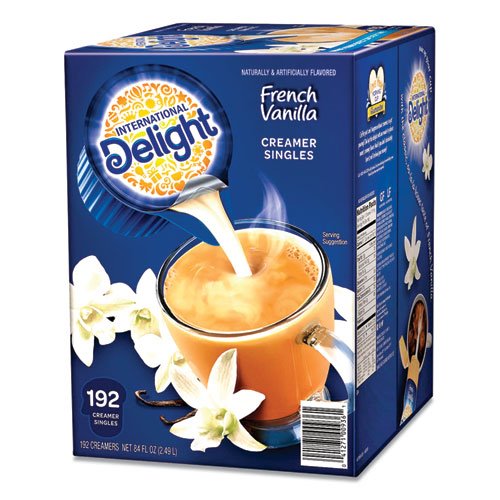 International Delight Flavored Liquid Non-Dairy Coffee Creamer, French Vanilla, 0.4375 oz Cups, 192/CT (ITD827981)